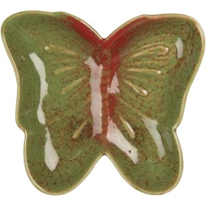 Clayre & Eef 6CE2152 Mísa Butterfly Green Red...