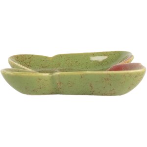 Clayre & Eef 6CE2152 Mísa Butterfly Green Red 14x13x2 cm