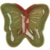 Clayre & Eef 6CE2152 Mísa Butterfly Green Red 14x13x2 cm