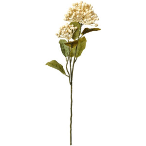 Clayre & Eef 6PL0386W Umělý květ béžově zelený 8x7x53 cm plastový