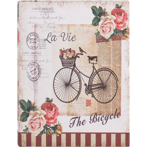 Clayre & Eef 66254 Sada 3 úložných boxů ve stylu retro vintage, béžovo-růžové dřevo