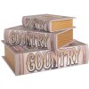 Clayre & Eef 66258 Sada 3 úložných boxů Retro Vintage Wood Beige Brown