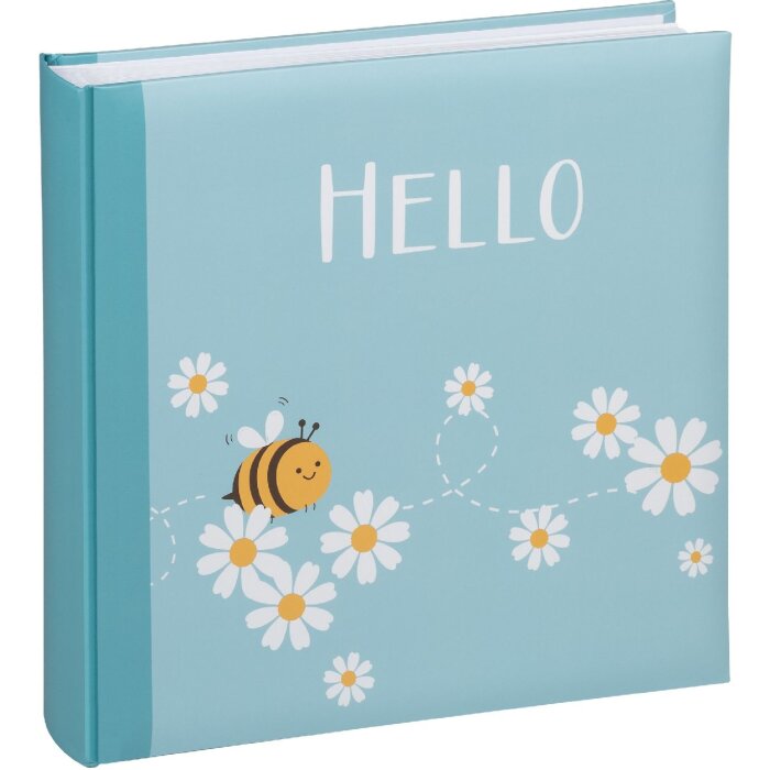Dětské album Walther Hello Bee Blue 26x25 cm 50 stran skleněné ochranné listy