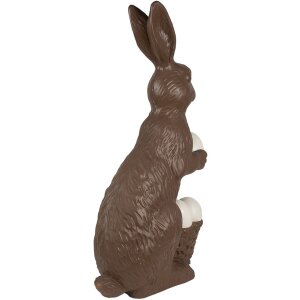 Clayre & Eef 5MG0055 Dekorace králík hnědá bílá 47x25x82 cm venkovský styl