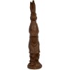 Clayre & Eef 5MG0056 Dekorace Králík hnědý 29x20x91 cm Oxid hořečnatý