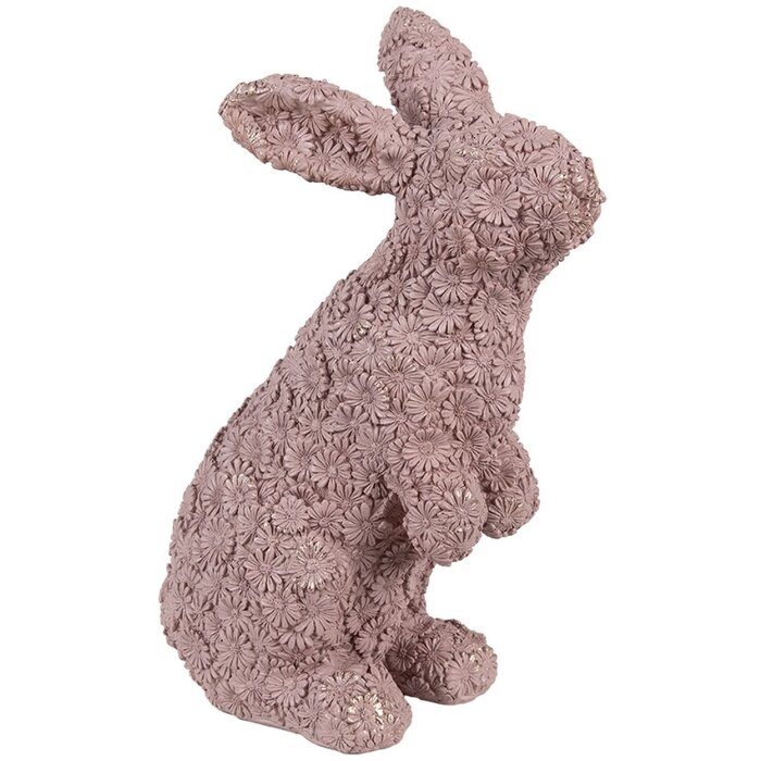 Clayre & Eef 6PR5149 Dekorace Králík růžová 19x11x26 cm Polyresin