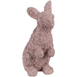 Clayre & Eef 6PR5149 Dekorace Králík růžová 19x11x26 cm Polyresin
