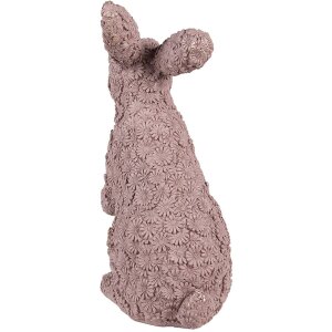 Clayre & Eef 6PR5149 Dekorace Králík růžová 19x11x26 cm Polyresin