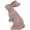 Clayre & Eef 6PR5149 Dekorace Králík růžová 19x11x26 cm Polyresin