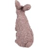 Clayre & Eef 6PR5149 Dekorace Králík růžová 19x11x26 cm Polyresin