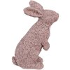 Clayre & Eef 6PR5149 Dekorace Králík růžová 19x11x26 cm Polyresin