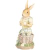 Clayre & Eef 6PR5452 Dekorace králík 10x6x13 cm Polyresin béžová žlutá