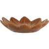 Clayre & Eef Mísa Květina Oranžová Žlutá Ø14x3 cm Keramická glazura