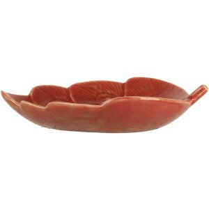Clayre & Eef 6CE2160 Mísa Artichoke Ceramic Red 16x12x3 cm