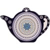 Clayre & Eef 6CE2055 Podložka pod hrnec Keramika Modrá Fialová 24x17 cm