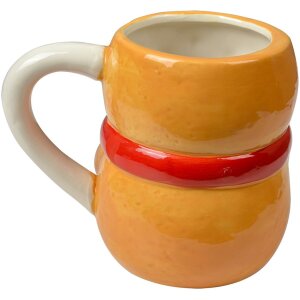 Clayre & Eef 6CEMU0191 Hrnek Perníček Keramika 525ml Hnědá Červená