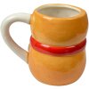 Clayre & Eef 6CEMU0191 Hrnek Perníček Keramika 525ml Hnědá Červená