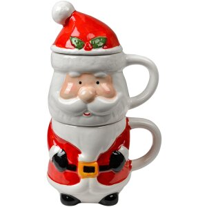 Clayre & Eef Vánoční hrnek Santa Claus...