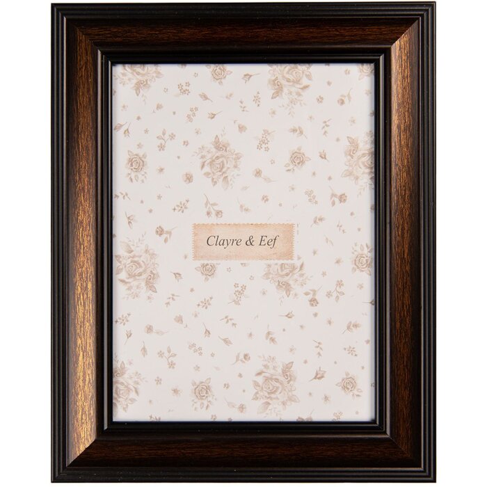 Clayre & Eef 2F1230L Fotorámeček Hnědá Černá 20x25 cm 15x20 cm Barokní styl