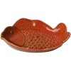 Clayre & Eef 6CE2162 Mísa Fish Ceramic Orange 16x11x3 cm
