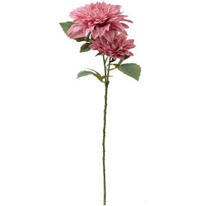 Clayre & Eef 6PL0339P Dekorace Větvička s květinami růžová 62 cm