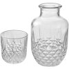 Clayre & Eef 6GL4720 Karafa se sklem Classic 550 ml 150 ml Transparentní