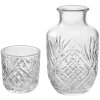 Clayre & Eef 6GL4721 Karafa se sklem – Ø9x19cm 150ml 550ml Transparent
