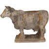 Clayre & Eef 6MG0110 květináč kráva šedobéžová 36x15x28 cm antik styl