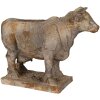 Clayre & Eef 6MG0110 květináč kráva šedobéžová 36x15x28 cm antik styl