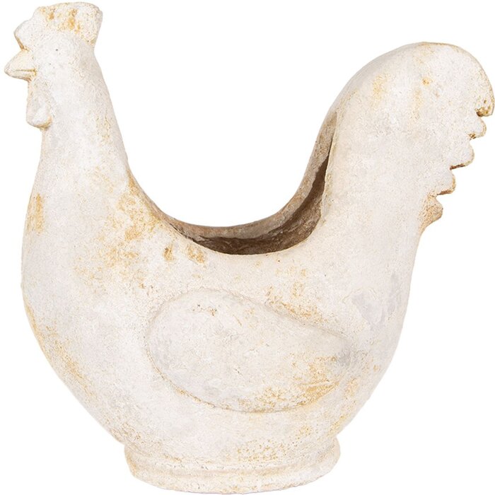 Clayre & Eef 6MG0115 Dekorace Květináč béžovo-hnědý 36x18x35 cm