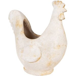 Clayre & Eef 6MG0115 Dekorace Květináč béžovo-hnědý 36x18x35 cm