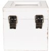 Clayre & Eef 6H2397 Krabička na čaj bílá dřevo 12x12x12 cm