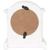 Clayre & Eef 6KL0831 Stolní hodiny bílé hnědé 13x7x14 cm sklo dřevo venkovský styl