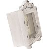 Clayre & Eef 6KL0832 Stolní hodiny Vintage Grey-Beige 10x6x14 cm 1xAA sklo dřevo