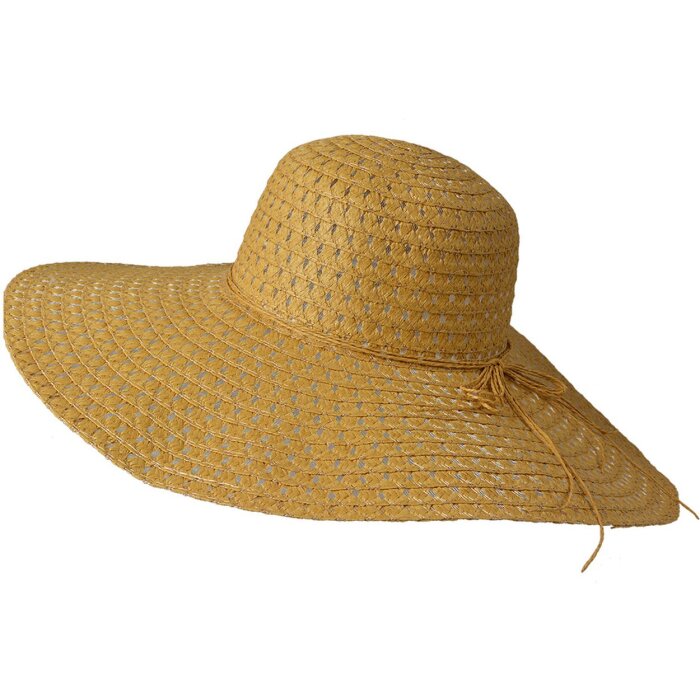 Juleeze JZHA0117 klobouk hnědý 57 cm dámský klobouk plážový klobouk pletená struktura