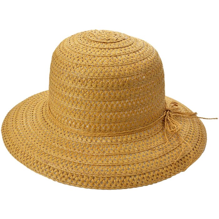 Juleeze JZHA0124 dámský klobouk hnědý 57 cm slaměný klobouk s mašlí letní klobouk elegantní