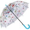 Juleeze JZUM0093 Deštník Průhledný motýl Ø 90x82 cm Modrý