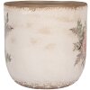 Clayre & Eef 6CE1981XL Květináč béžovo-růžový Ø 20x19 cm Keramika ve venkovském stylu