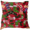 Clayre & Eef KT021.428 Povlak na polštář 44x44 cm Červený vánoční design