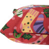 Clayre & Eef KT021.428 Povlak na polštář 44x44 cm Červený vánoční design