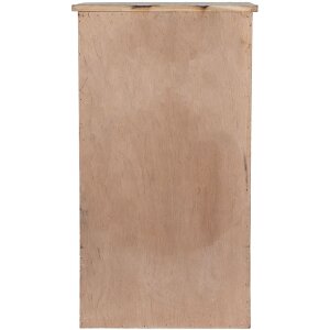 Clayre & Eef 5H0732 Nástěnná skříňka Nástěnná police ve venkovském stylu bílá hnědá 33x25x61 cm