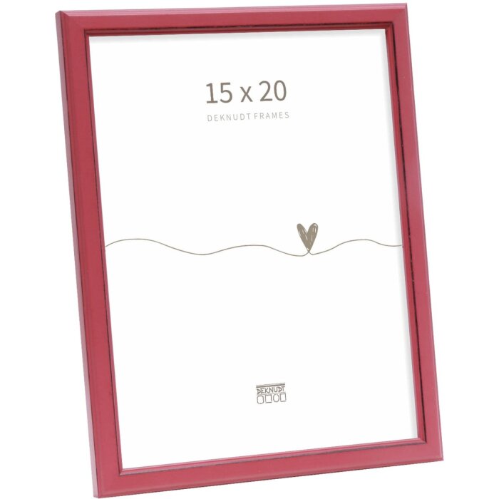 Deknudt S236F4 fotorámeček červený dřevěný 15x20 cm rustikální