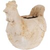 Clayre & Eef 6MG0108 Dekorace Květináč béžovo-hnědý 31x20x27 cm Venkovský styl