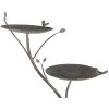 Clayre & Eef 6Y5656 Ptačí napajedlo kov Antik Zelená-Hnědá 38x43x78cm