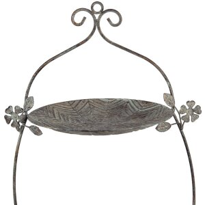 Clayre & Eef 6Y5657 Etagere 34x32x50 cm Zelenohnědý starožitný kov Vintage styl
