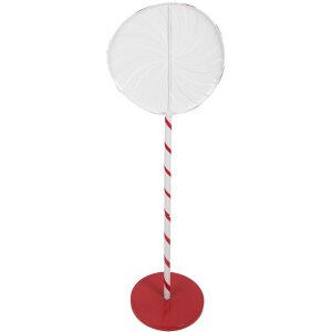 Clayre & Eef 6Y5733 Dekorace Lollipop Červeno-Bílá 40x30x120 cm