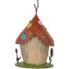 Clayre & Eef 6Y5737 Ptačí domeček Béžová Červená Ø17x27/54cm Železo Vintage