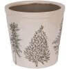 Clayre & Eef 6CENPT0001L Dekorace Květináč béžovo-zelený Ø 17x16 cm