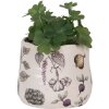 Clayre & Eef 6CETKG0001XS Květináč keramický béžový Ø 11x10 cm venkovský styl