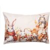 Clayre & Eef KT036.054 Povlak na polštář 35x50 cm béžový oranžový Country Style Bunny